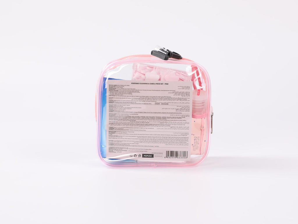 Portable Cleaning & Care 6-Piece Set -Blue