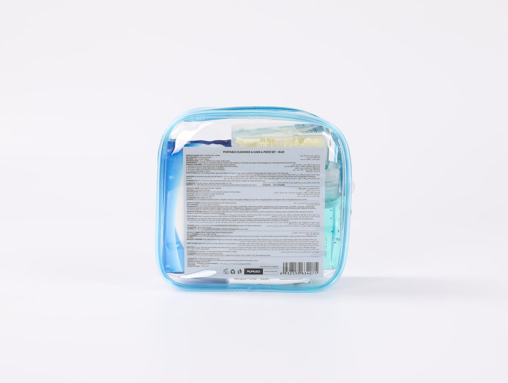 Portable Cleaning & Care 6-Piece Set -Pink