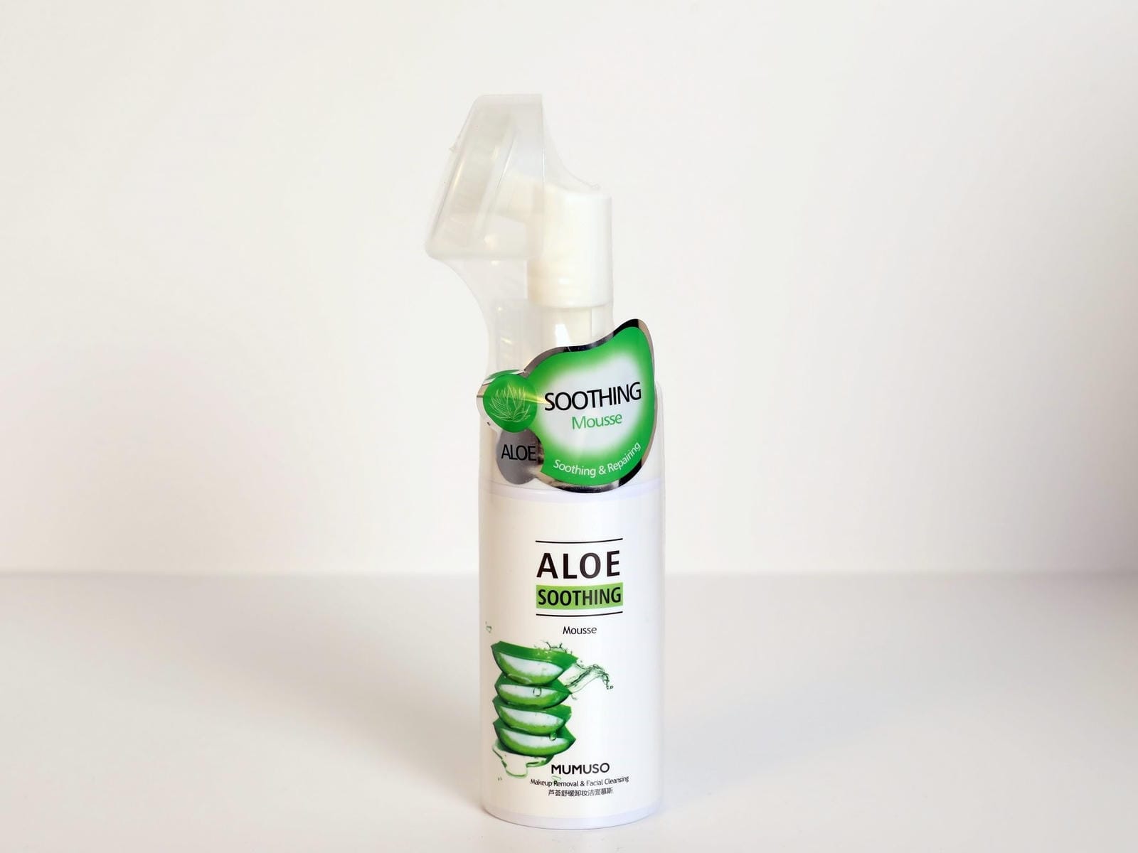 ALOE SOOTHING MOUSSE FOR MAKEUP REMOVAL & FACIAL CLEANSING