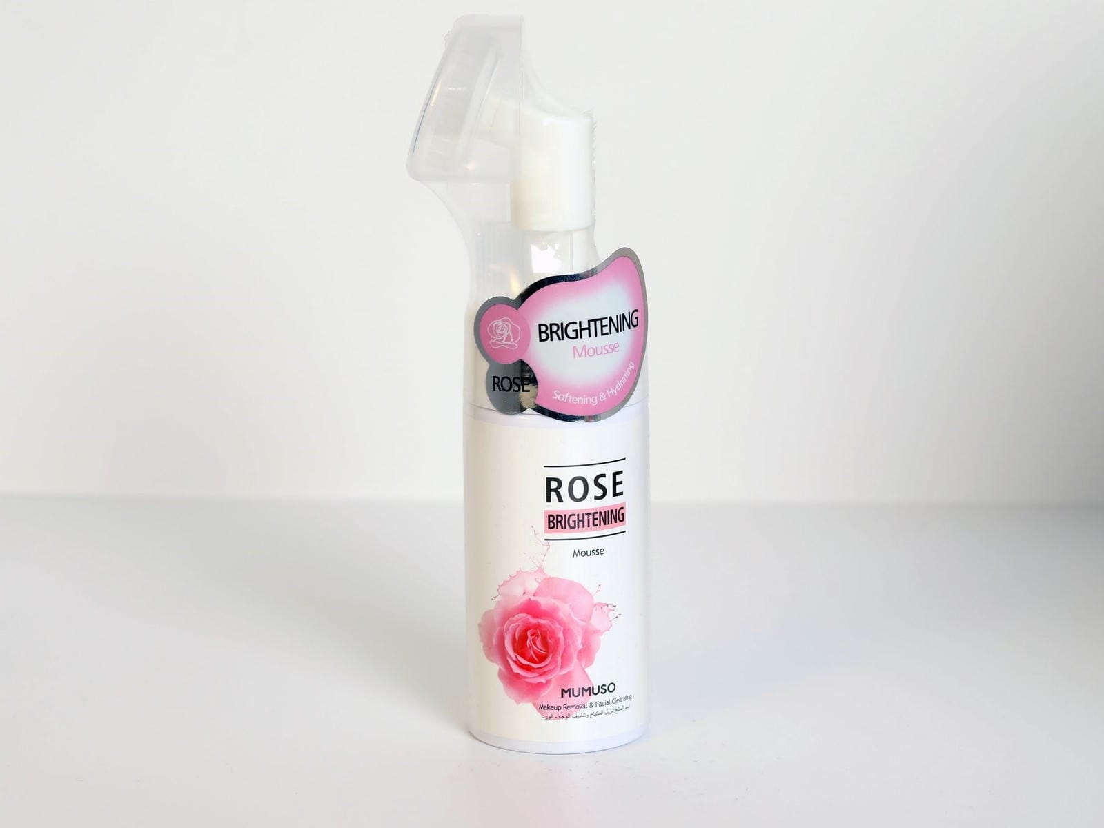 ROSE BRIGHTENING MOUSSE  FOR  MAKEUP REMOVAL & FACIAL CLEANSING