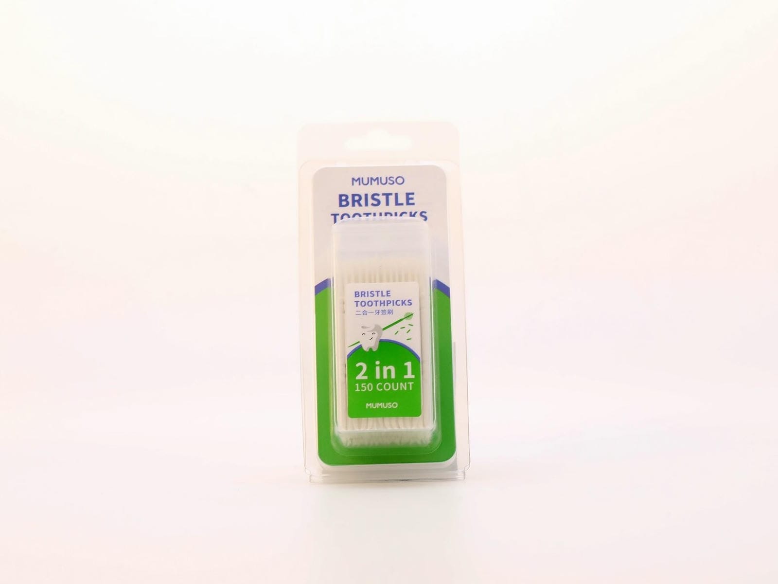 2 IN 1 BRISTLE TOOTHPICKS (150 COUNT)