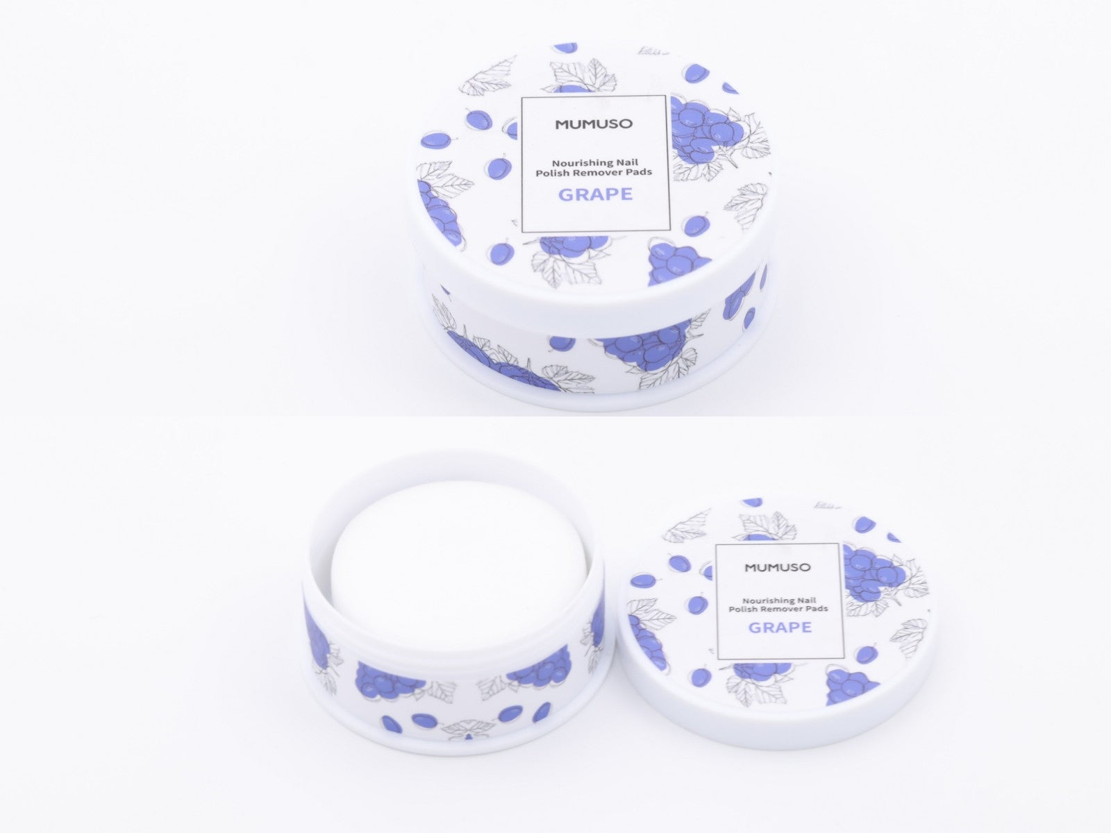 NOURISHING NAIL POLISH REMOVER PADS (GRAPE)