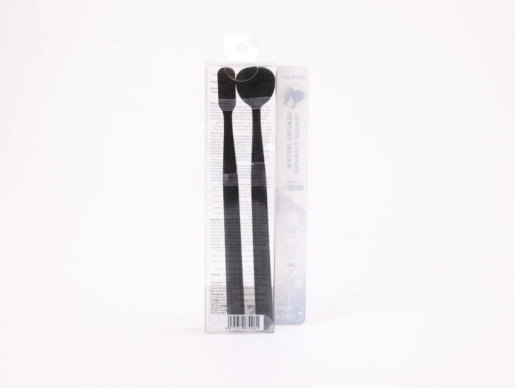 TOOTHBRUSH & TONGUE CLEANER SET (BLACK?