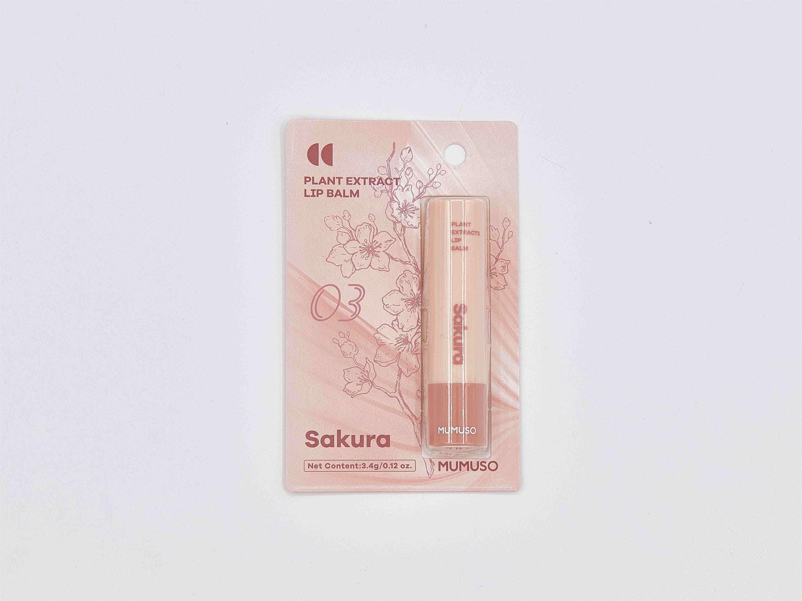 PLANT EXTRACTS LIP BALM-03 CHERRY BLOSSOM
