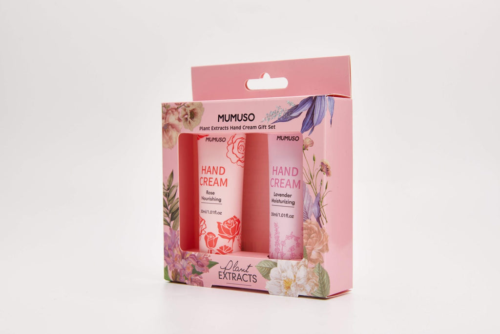PLANT EXTRACTS HAND CREAM GIFT SET (LAVENDER + ROSE)