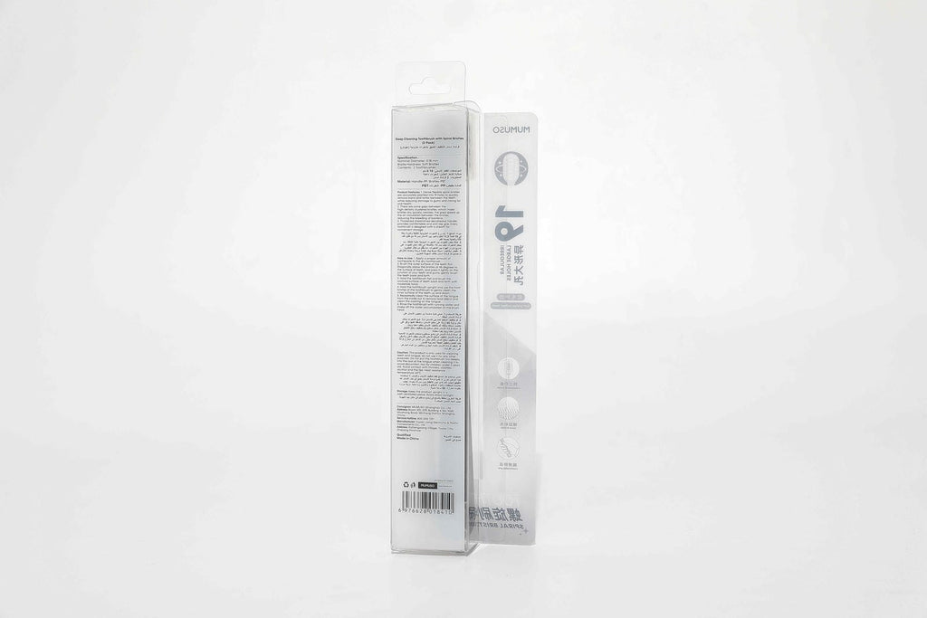 DEEP CLEANING TOOTHBRUSH WITH SPIRAL BRISTLES (2-PACK)